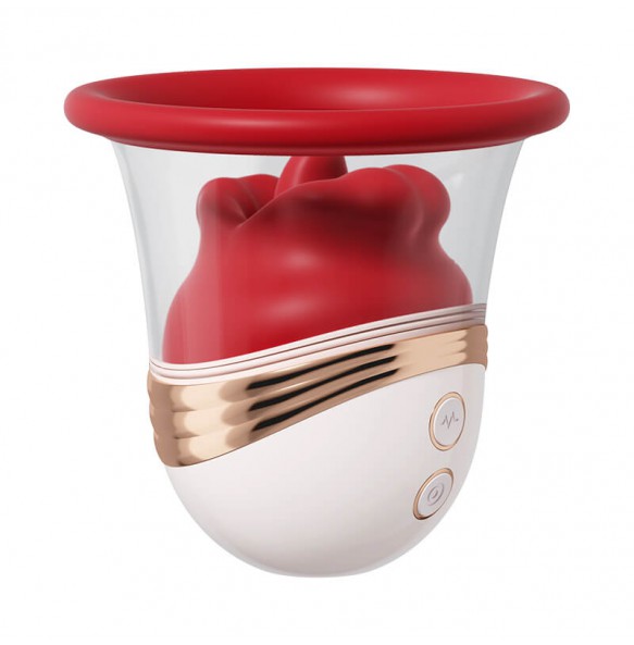 MizzZee - MouthLure Licking Vibrating Breast Cup (Chargeable - Red) MizzZee - MouthLure Licking Vibrating Breast Cup (Chargeable - Red)